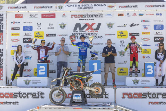 Jacopo Pioggia sul podio a Ponte a Egola nella 65 Cadetti