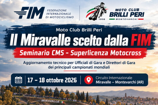 Il Miravalle scelto dalla FIM per il seminario Superlicenza Motocross